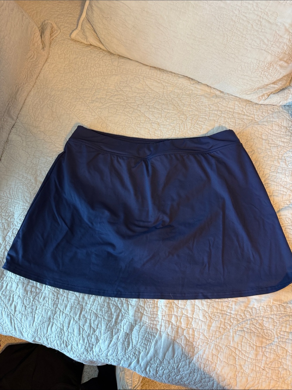 Navy Lands End Swim Skirt. Size Large.